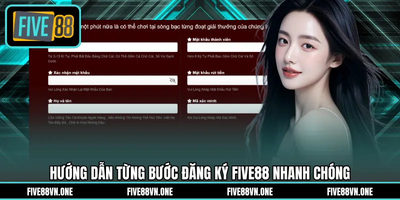 Hướng dẫn từng bước đăng ký FIVE88 nhanh chóng
